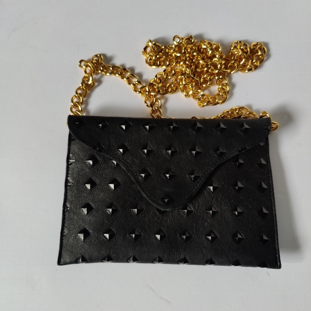 JJ Winters BOHO Polka Dot Embossed Leather Crossbody - Picture 2 of 7